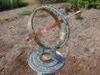Zodiac signs and angels on mom's armillary sun dial crematory urn.... (158kb)